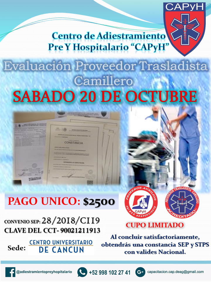 Evaluacion en Proveedor Trasladista Camillero&nbsp;