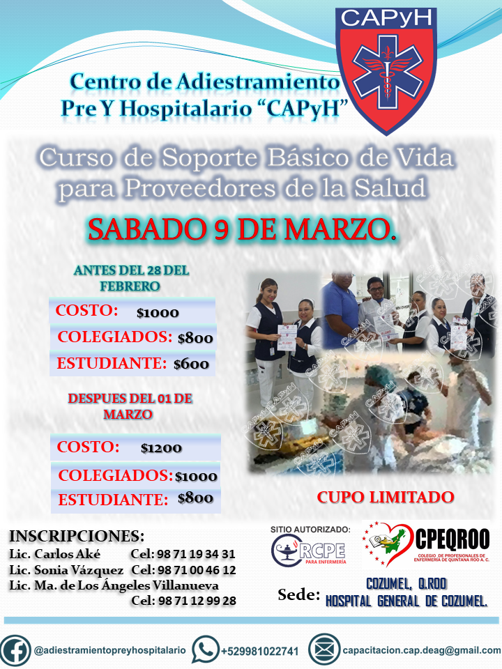 Cusro en Soporte Basico de la Vida para Proveedores de la Salud&nbsp;